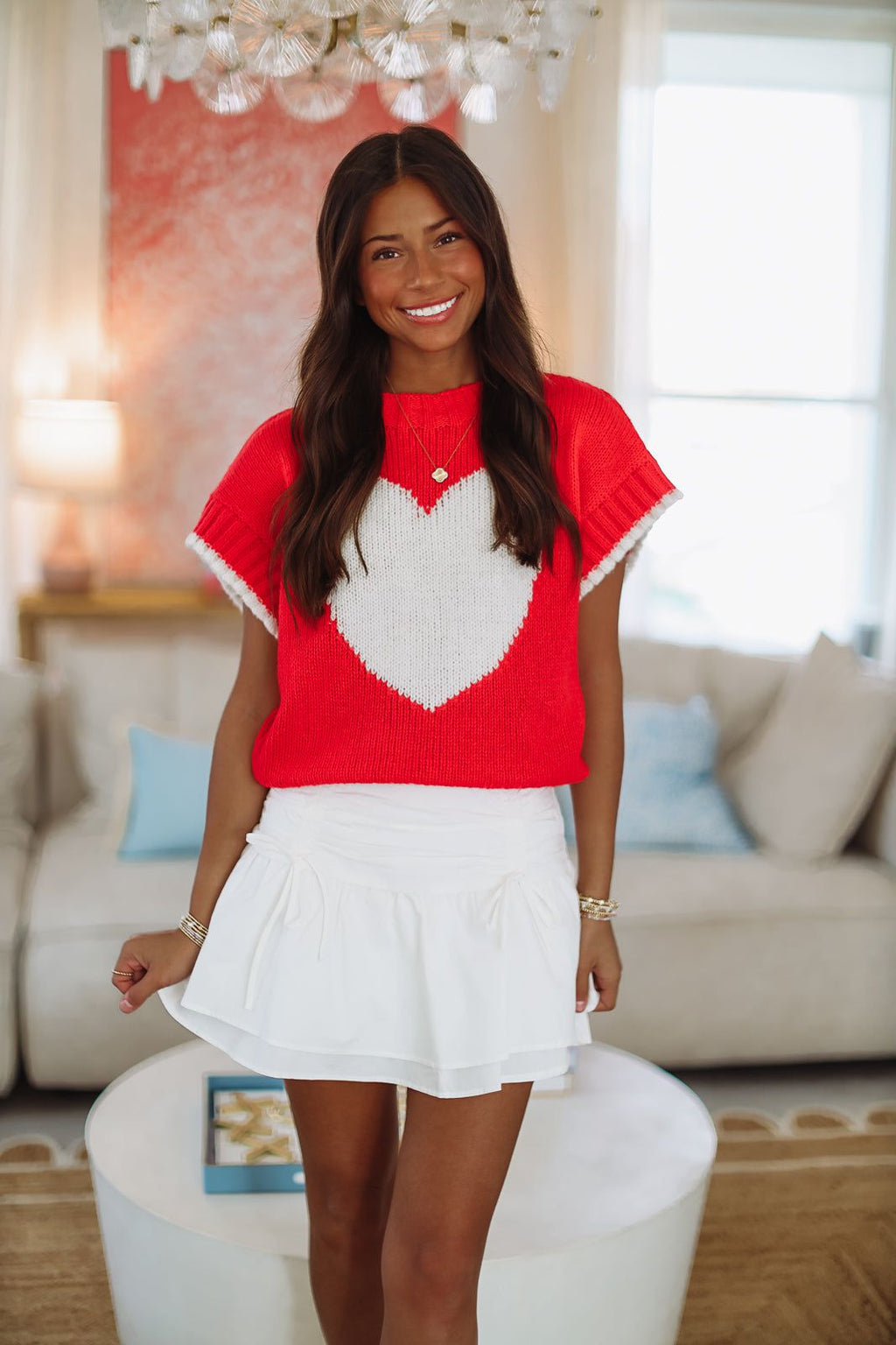 Love the Game Mini Skirt - White