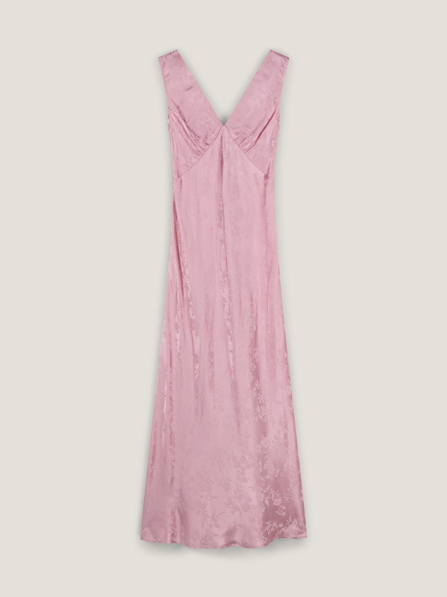 Iris Jacquard Dress in Bleached Mauve