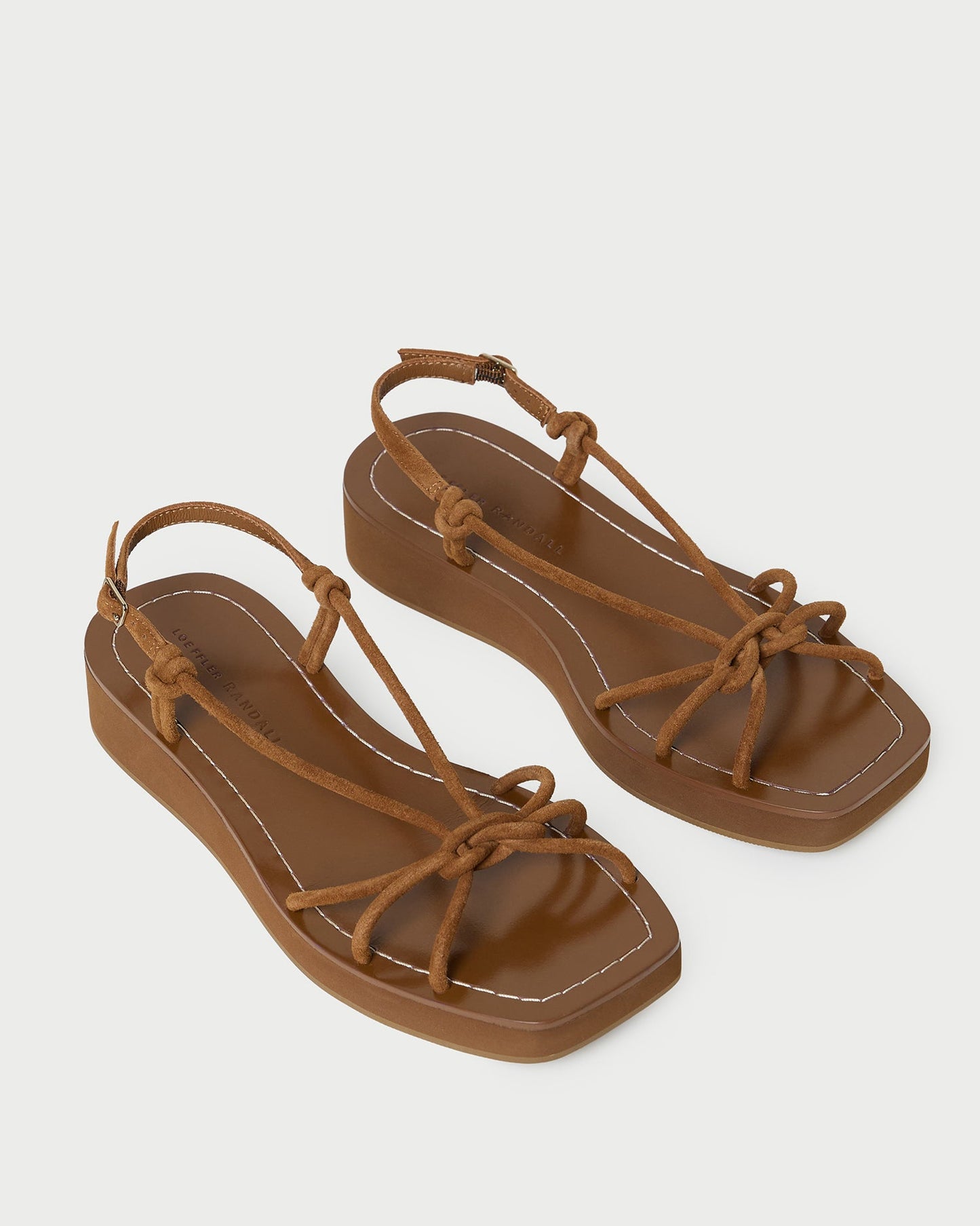 Nomi Cacao Suede Platform Sandal